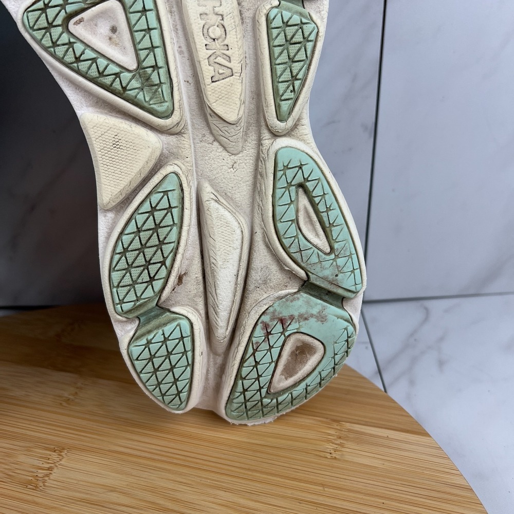 Hoka One Bondi 8 Womens Size 8 D WIDE Airy Blue Ocean Running Shoe 1127954 ABSO - Picture 10 of 13